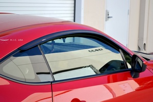 Viseras para Puertas de Coche HIC, Material PMMA, Color Humo, 100% Compatibles, Instalación con Cinta 3M para TOYOTA 86 2dr Subaru BRZ 2012-2021 - Product Image 3