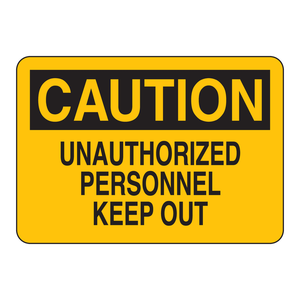 Panneau de signalisation de prudence - Personnels non autorisés interdits d'entrer - Panneau d'avertissement Brady pour les zones de sécurité des laboratoires et des sites industriels - Product Image 2