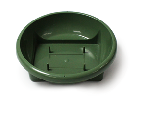 Bandeja Floral FT-03 de Plástico Resistente, Tamaño 155.3mm(D) x 52.3mm(H), Color Verde, Ligera, Compatible con 1/3 Piezas de Espuma Floral - Product Image 5