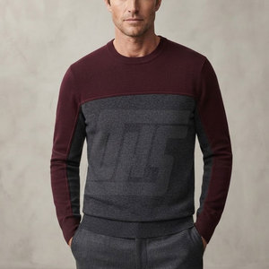 Comfortable Men <b>Jumper</b> Soft Knitted Pullover Sweater Warm Winter Wear Casual Everyday Clothing Ribbed Neck Cuffs And Hem - Product Image 3