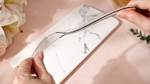 Juego de Cubiertos Desechables de Plástico Arcoíris, Libres de BPA, PP/PS, Ecológicos, Biodegradables, Reciclables, Resistentes, Tenedores, Cuchillos, Cucharas - Product Image 5