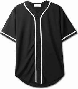 Uniforme de Béisbol para Adultos de Alta Calidad, Jersey de Competición 100% Poliéster, Estampado Sólido, Antibacteriano, Manga Corta, Cuello en V - Product Image 3