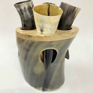 Verres à boire en corne de buffle faits à la main, gobelets à bière et à vin, qualité alimentaire, écologiques, taille personnalisée - Product Image 2