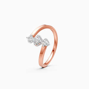 Bague de fiançailles en or jaune pour femme, diamant taille brillant rond, style classique naturel - Product Image 4