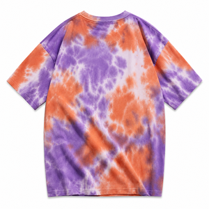 Custom Logo Oversized Tie Dye T-Shirt Men Unisex Heavyweight Cotton Vintage Acid Wash Streetwear Hip Hop Summer <b>Tee</b> Tops - Product Image 3