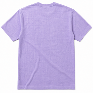 เสื้อยืดคอกลมแขนสั้นทรงเข้ารูปลำลองสำหรับผู้ชาย ผ้าคอตตอนเจอร์ซีย์ถัก พร้อมกระเป๋าลายพิมพ์ด้านหน้า - Product Image 2