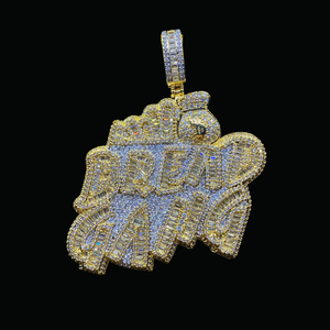 Eagle Moissanite Pendant 18K Gold Filled Channel Setting Baguette Cut Hiphop Charm Unisex Everyday Wear - Product Image 1
