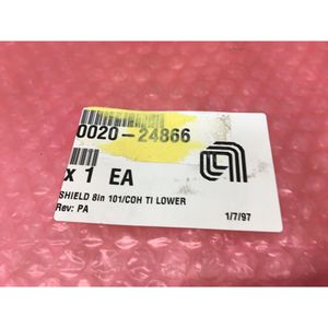 AMAT 0020-24866 SHIELD 8 101 COH TI LOWER, 123875 - Equipo y Piezas de Semiconductores de Confianza de Global Legacy Semiconductor - Product Image 1