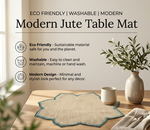 Napperon festonné en jute de 38 cm de diamètre, directement de l'usine, pour table à manger, décoration intérieure et industrie hôtelière, en vente - Product Image 2