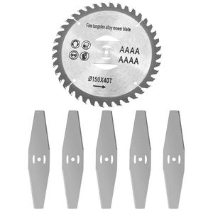 Set di 6 Accessori in Acciaio ad Alto Tenore di Carbonio per Tagliaerba e Lame Compatibili con D0102HGP2XU 6 Pollici - Product Image 1