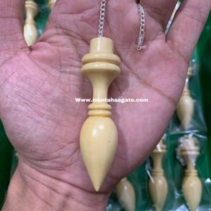 Venta al por mayor de péndulo de cristal en forma de bala hecho a mano herramienta de radiestesia de palisandro para curación energética técnica pulida última colección - Product Image 4