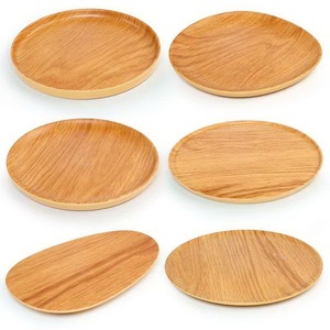 Bandeja de Servir Multiusos de Madera de Acacia, Bandeja de Madera Maciza de Primera Calidad para Servir Té, Café, Desayuno y Aperitivos - Product Image 1