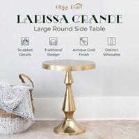 Nouvelle Arrivée Table d'Appoint Convertible de Luxe Dorée, Moderne en Laiton, Personnalisée, Faite à la Main, Écologique, Style Européen Diva