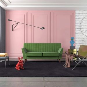 57.9\" Flared Arm Loveseat with Velvet Elegant Living Room Sofa - Product Image 2