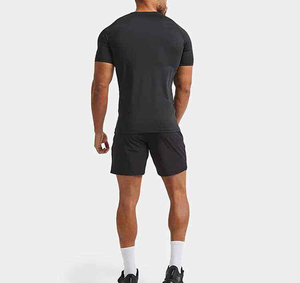 Custom athletic fit <b>compression</b> <b>shirts</b> <b>men</b> polyester fabric breathable quick dry ideal for gym and fitness sessions OEM Service - Product Image 6