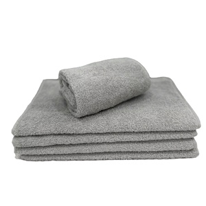 Ensemble de serviettes de toilette pour usage quotidien, écologiques, séchage rapide, douces pour la peau, en coton, couleur unie, directement de l'usine - Product Image 1