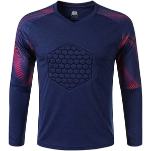 American Football Compression Full Sleeves Shirt In <b>Padding</b> Breathable Athletic Protection Wear Top for Men Football <b>Padded</b> Tops - Product Image 6