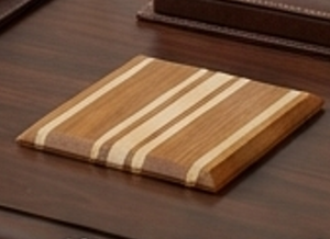 Premium Stripped Wooden <b>Coaster</b> Non-Slip <b>Table</b> Mat Modern Design For Tea Cup Placement Elegant Dining Accessory Best Prices - Product Image 2