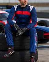 Combinaison de course moto pour homme à manches longues, personnalisable avec le nom de l'équipe, couleurs blanc, rouge, noir, polyester/nylon imperméable