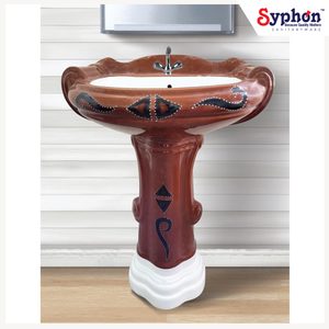 Profesionales en la Venta de Lavabos de Cerámica Redondos de Primera Calidad con Pedestal a Precio de Mercado con Descuento - Product Image 1