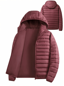 Comfortable Unisex Quilted Puffer Jacket with Lightweight Insulation Full Zip Warm Outer Layer Designed for Everyday Activities - Product Image 1