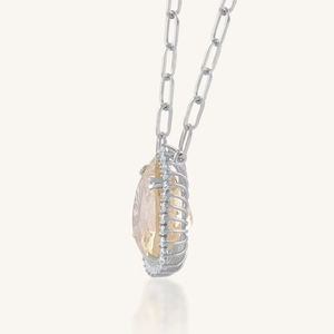 Colgante de Cuarzo Rutilado y Circonita Cúbica en Plata de Ley 92.5 KLSP-50603 - Product Image 3