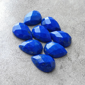 Pierre précieuse de qualité AAA+ en lapis-lazuli, taille carrée, forme poire, calibrée, pour la fabrication de bijoux - Product Image 4