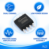 Stock AD8642ARZ Amplificateur Opérationnel Double IC Rail-to-Rail Entrée JFET SOIC8 Composants Électroniques Marque Chinoise Fourniture BOM en Stock