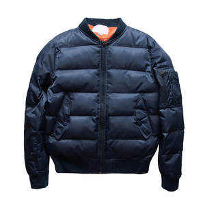 Veste matelassée d'hiver professionnelle personnalisée pour homme, style décontracté, avec col montant et blocs de couleur, chaude et rembourrée en duvet - Product Image 5
