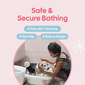 Bañera para Mascotas HEDYS GROOMING para Perros, Material PP Duradero de Primera Calidad, Fácil de Limpiar, Multiusos, para Baño y Relajación - Product Image 2