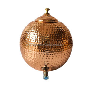 Conception de marteau en forme de boule de dernière qualité Avantages ayurvédiques pour la santé Distributeur d'eau en cuivre Forme et taille personnalisées Utilisation pour la maison - Product Image 5