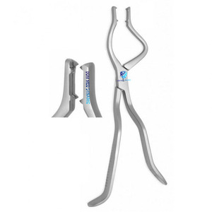 ชุดเครื่องมือผ่าตัดหู คอ จมูก แบบใช้มือ ยี่ห้อ Dom Med Dynamics รุ่น Tessier Disimpaction Forceps ทำจากเหล็กกล้าไร้สนิม สำหรับศัลยกรรมตกแต่ง - Product Image 1