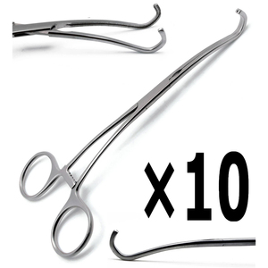 Juego de 10 Pinzas Vasculares Pediátricas Cooley Quirúrgicas Nuevas de 6.5 Pulgadas con Graduación - Product Image 1