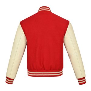 Heavyweight winter varsity <b>jacket</b> thick wool blend and insulated padding <b>warm</b> hood option for ultimate warmth cold weather - Product Image 2