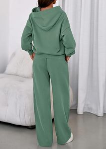 Conjunto de Sudadera con Capucha Oversize y Pantalones de Chándal de Forro Polar Premium para Mujer, Conjunto Deportivo de Sudadera con Capucha y Pantalones de Chándal para Mujer - Product Image 4