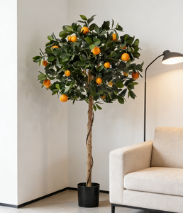 Albero d'<span class=keywords><strong>Arancio</strong></span> Artificiale a Bassa Manutenzione con Frutti Abbondanti, Goditi la Bellezza Sempreverde Senza Necessità di Annaffiare o Potare - Product Image 3