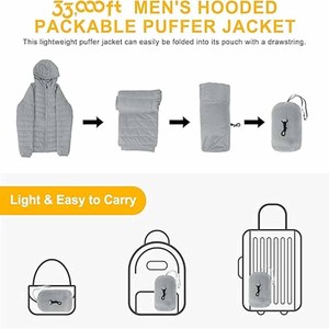 Vestes matelassées de haute qualité pour hommes, manteau matelassé pour l'hiver, veste matelassée en duvet de haute qualité - Product Image 2