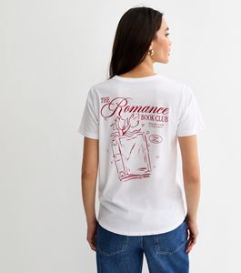 White Romance Print <b>T</b>-<b>Shirt</b> - Product Image 1
