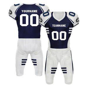 Derniers uniformes de football américain pour adultes, personnalisables avec logo et plusieurs designs, en tissu respirant, anti-humidité et à séchage rapide - Product Image 2