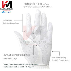 Guantes de Golf de Cuero al por Mayor con Tecnología de Agarre Superior, Palma Reforzada y Material Duradero de Larga Duración - Product Image 6