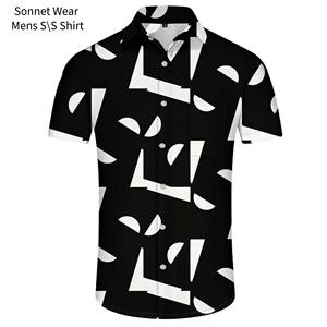 Chemise à manches courtes boutonnée pour homme, décontractée, rayée, pour l'été - Product Image 6