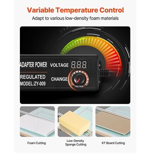 Taglierina Elettrica per Polistirolo 58W con Controllo della Temperatura Variabile e Design Portatile per Schiuma EPS - Product Image 5