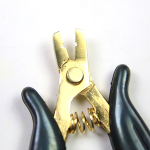 Herramienta Duradera de Acero Inoxidable Dorado para Extensiones de Cabello, Ligera y Reutilizable, Alicates de Anillo Micro con Agarre Antideslizante para Cerrar Cuentas - Product Image 4