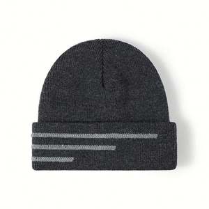 Gorro de Invierno Estilo Coreano para Hombre y Jóvenes, Gorro de Punto Grueso y Cálido con Orejeras de Acrílico para Ciclismo al Aire Libre en Clima Frío - Product Image 1