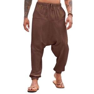 Pantalones Harem de Moda 2026 con Cordón y Cintura Elástica, Pantalones Deportivos Casuales de Corte Holgado, Pantalones Harem Personalizados para Entrenamiento - Product Image 1