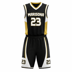 Ensemble de maillot de basket-ball personnalisé en sublimation, broderie, sublimation, grande taille, sans manches, coupe athlétique, 100% polyester, faible MOQ - Product Image 3