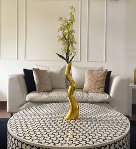Modern design Premium Gold Coral Reef Antique Metal <b>Vase</b> Luxury Decorative Floral <b>Vase</b> for Home Decor customization options - Product Image 5