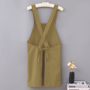 Unisex Cotton Work <b>Apron</b> With Leather Pockets Dust Proof <b>Kitchen</b> Workshop Professional Workwear <b>kitchen</b> <b>apron</b> multipurpose <b>apron</b> - Product Image 2