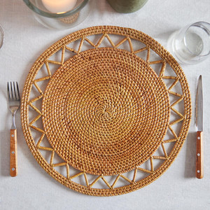 Vente en gros de sets de table ronds en bambou naturel portables fabriqués au Vietnam pour la décoration de mariage et de la maison - Product Image 4