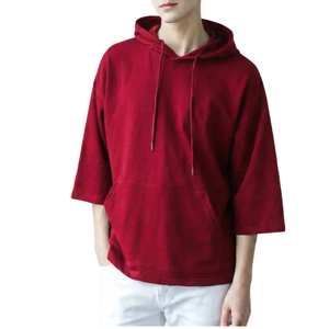 Haut unisexe en molleton numérique à logo personnalisé, coupe ajustée, manches régulières, épaules tombantes, style streetwear, avec poche kangourou, collection automne BD - Product Image 4